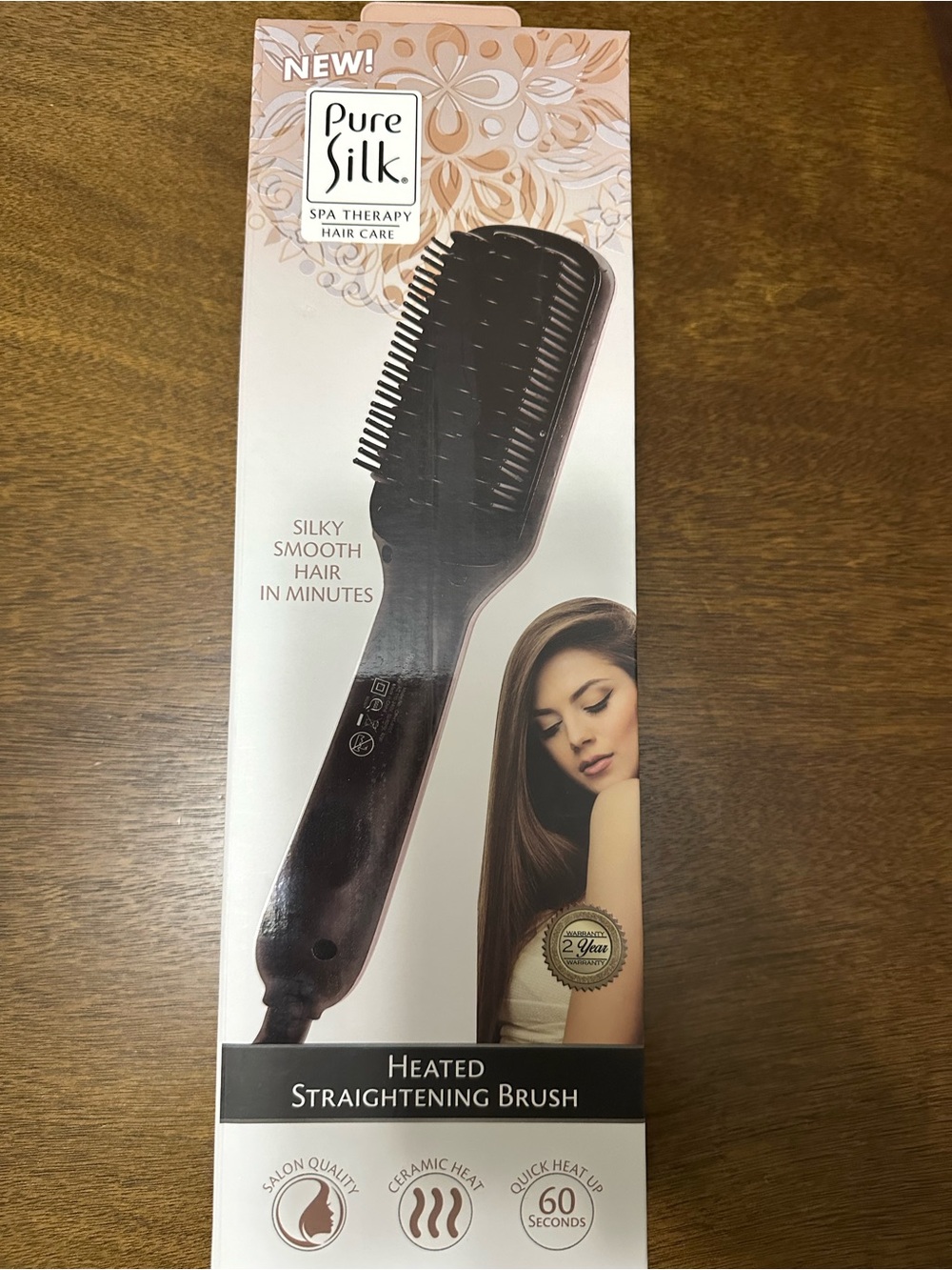 Pure Silk Heated Straightening Brush